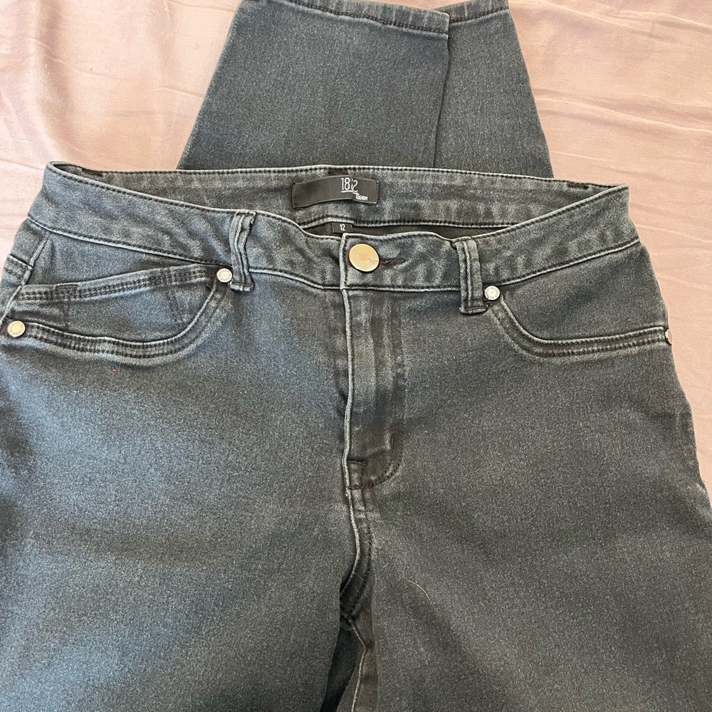 1822 Denim Women's Light Black Skinny Jeans